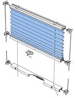 Plisētās žalūzijas ar stīgu komplektāciju  (dažādleņķu, slīpo logu un stikloto verandu logiem)